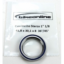 Bikeonline - Headset bearing 1" 1/8 41.8x30.1x8mm 36°/45°... 2
