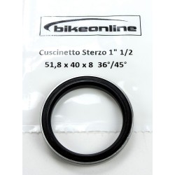 Bikeonline - Headset bearing 1" 1/2 51.8x40x8mm 36°/45°... 2