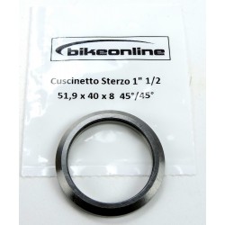 Bikeonline - Headset bearing 1" 1/2 51.9x40x8mm 45°/45°... 2