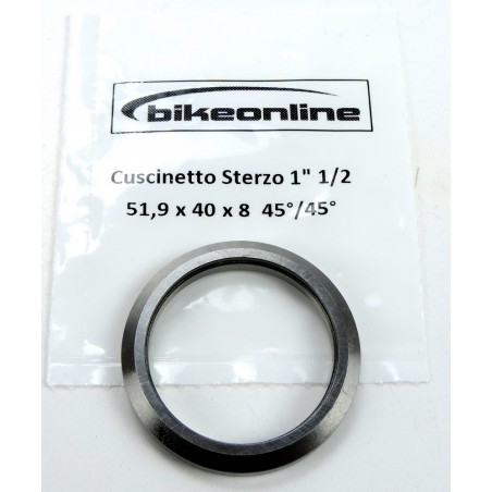 Bikeonline - Cuscinetto serie sterzo 1" 1/2 51.9x40x8mm 45°/45° 32.5g