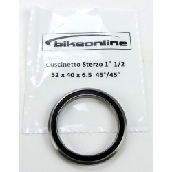 Bikeonline - Headset bearing 1" 1/2 52x40x6.5mm 45°/45°... 2