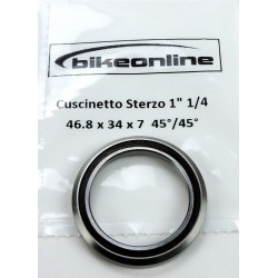 Bikeonline - Headset bearing 1" 1/4 46.8x34x7mm 45°/45°... 2