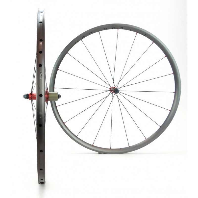 Ruote strada alluminio H Plus Son Archetype 25x23mm clincher / Extralite MRC01 da 1.370g