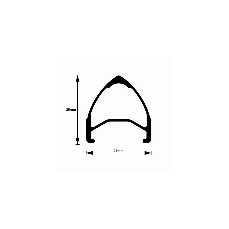 H Plus Son Archetype 25x23mm clincher / Extralite MRC01 road wheelset from 1.370g