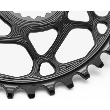 AbsolutBlack - Spiderless chainring XX1 Style OVAL Cannondale Hollowgram