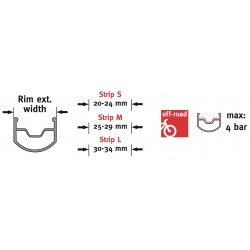 Effetto Mariposa - Caffélatex Tubeless Strip taglia L 29"... 2