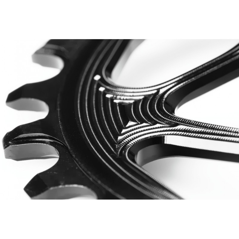 AbsoluteBlack - Monocorona XX1 style OVAL Sram BOOST148  GXP/DUB 3mm Offset_5