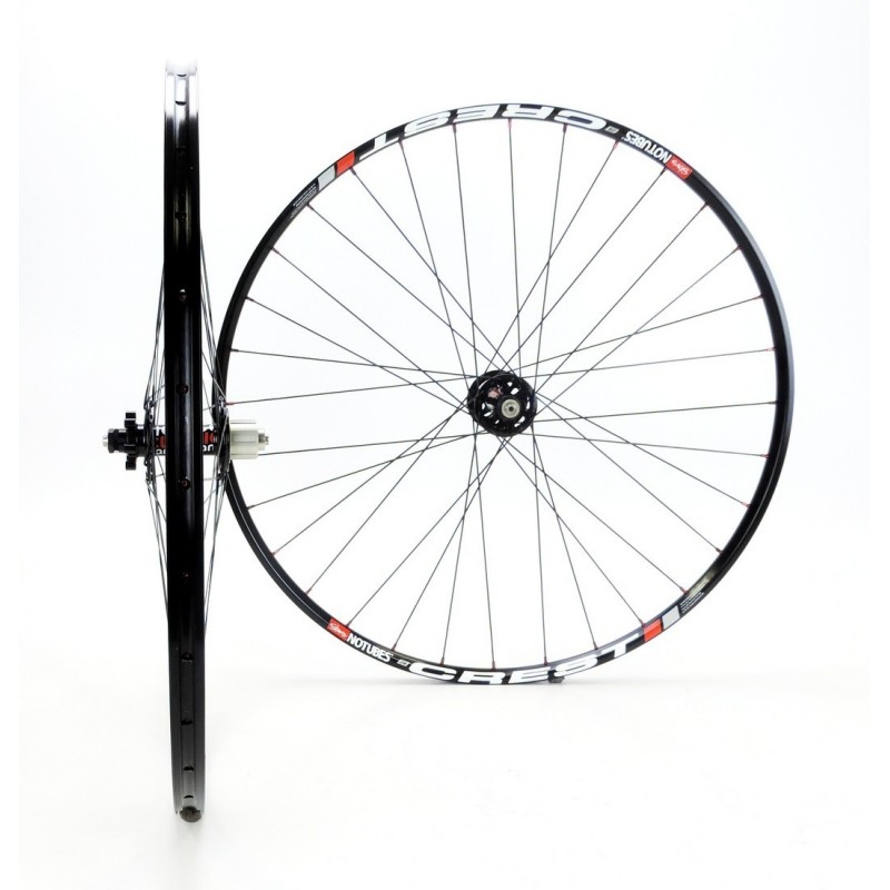 Notubes CREST 27.5" (650B) / American Classic 130/225 Disc SINGLESPEED aluminium MTB wheelset 1.385g