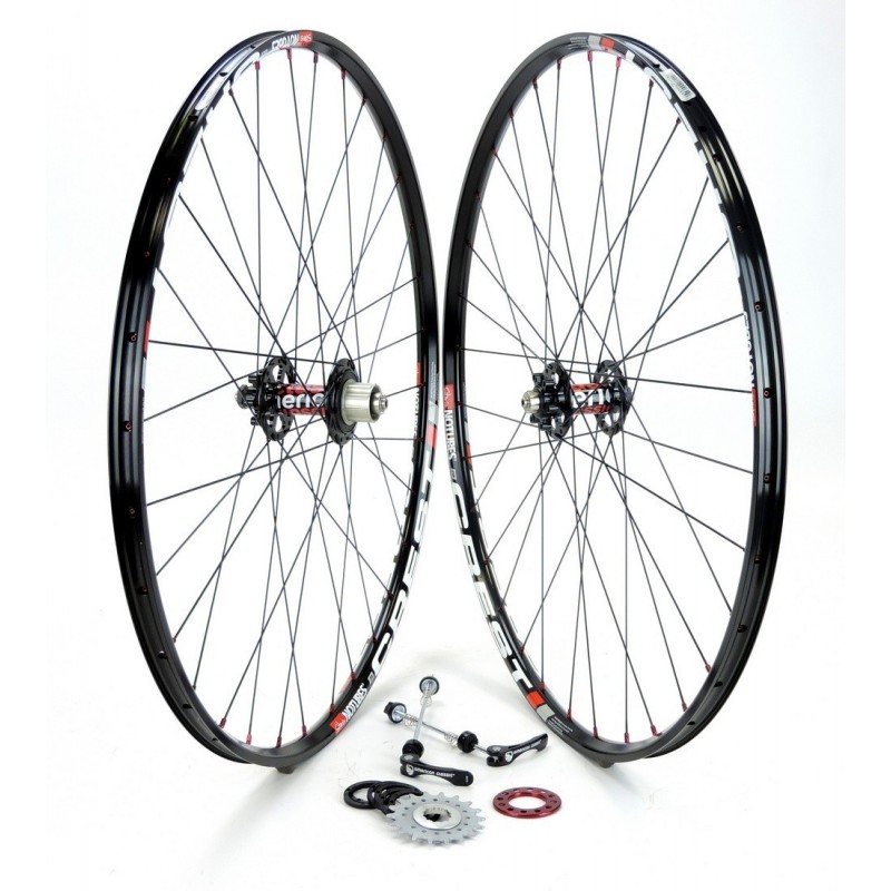 Ruote MTB alluminio CREST 26" / American Classic 130/225 Disc SINGLESPEED 1.365g