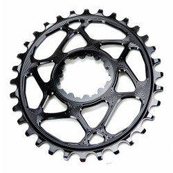 AbsoluteBlack - Monocorona XX1 style OVAL SRAM GXP 6mm Offset