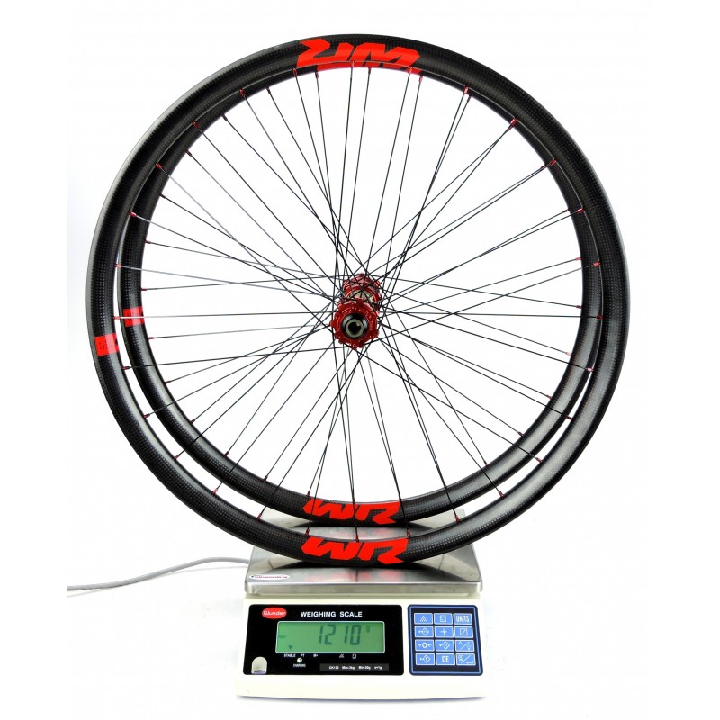 WR Compositi XC28 32mm 29ER / Extralite HyperHubs carbon MTB wheelset from 1.210g