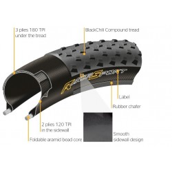 Continental  - X-King 29" x 2.2 Race Sport Black Chili 555g 2