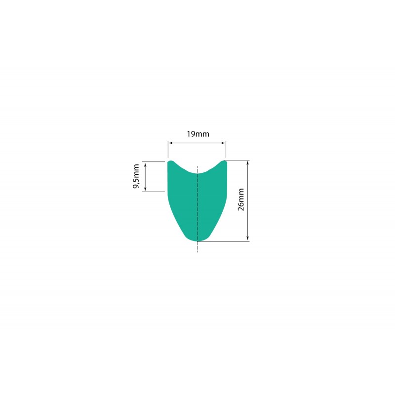 WR COMPOSITI - Aera 26 Tubular carbon wheelset...