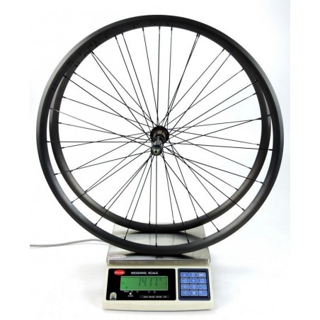 Ruote strada alluminio H Plus Son Archetype 25x23mm clincher / Extralite MRC01 da 1.370g