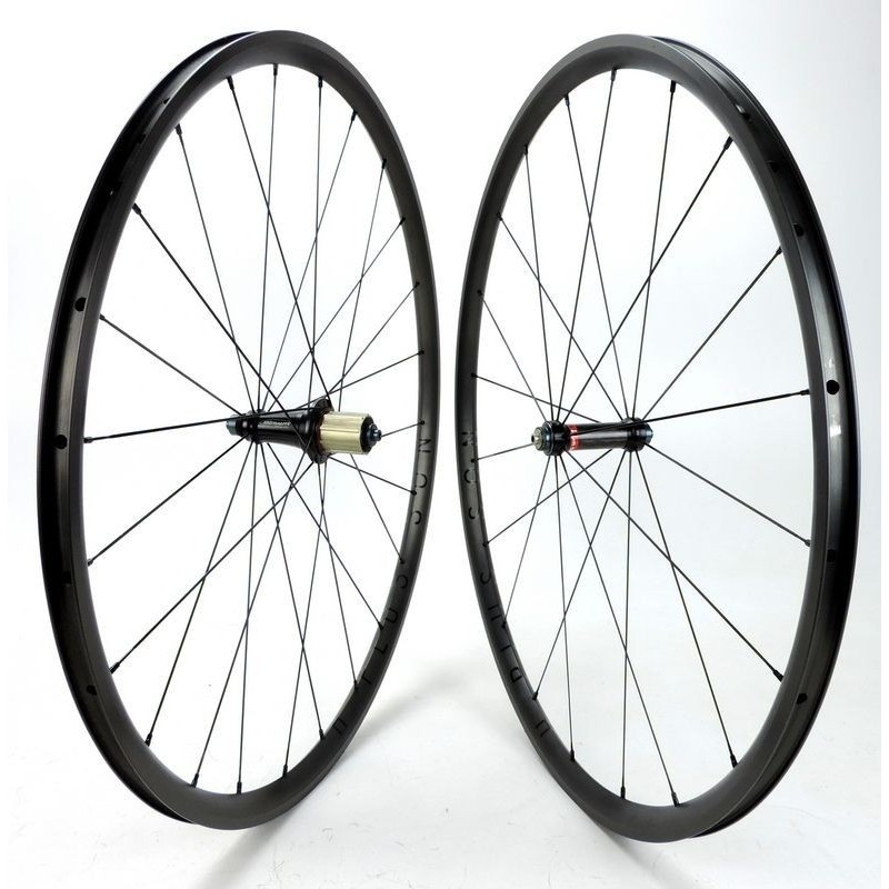 Ruote strada alluminio H Plus Son Archetype 25x23mm clincher / Extralite MRC01 da 1.370g