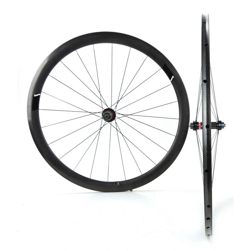Wr compositi T43 tubular / Extralite MRC01 carbon road wheelset 1.115g