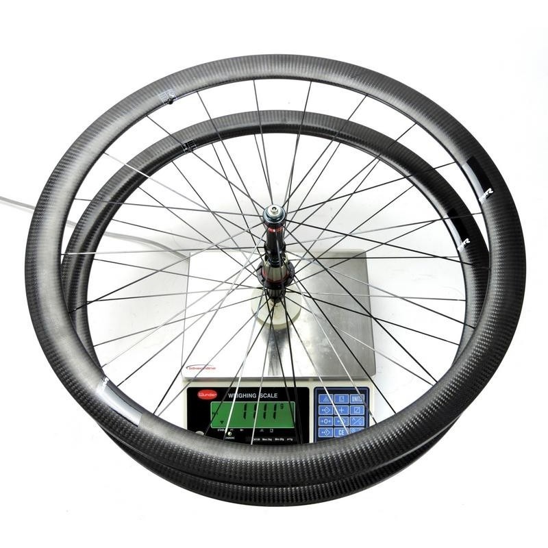 Wr compositi T43 tubular / Extralite MRC01 carbon road wheelset 1.115g