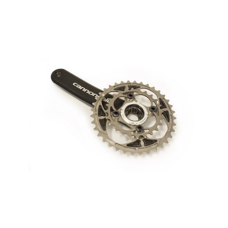 Carbon Ti - Corona X-Ring Ti Integral 36T X-Hollowgram (Cannondale) 89g_3