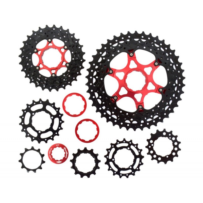 SUNRACE - Pacco pignoni mx8  steel/ergal 11-46T...