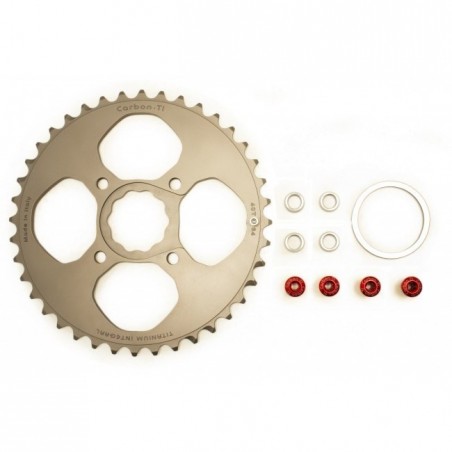 Carbon Ti - Chainring X-Ring Ti Integral 38T X-S-Works (Specialized) 94g