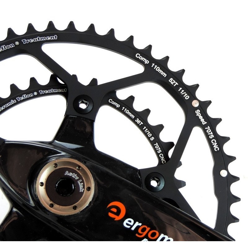 Stronglight - Guarnitura Ergomo in carbonio...