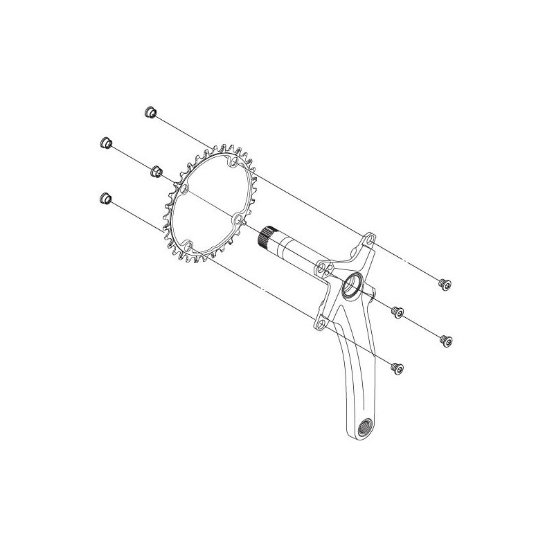 Carbon Ti - Corona X-MonoSync Ti 34 x 104...