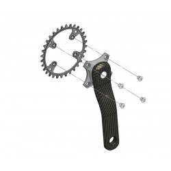 Carbon Ti - Chainring X-MonoSync Ti 32 x 76 11s/12s 48.0g 2